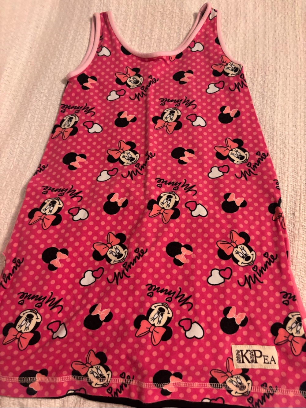 KPEA Disney Minnie Mouse pink sundress size 8